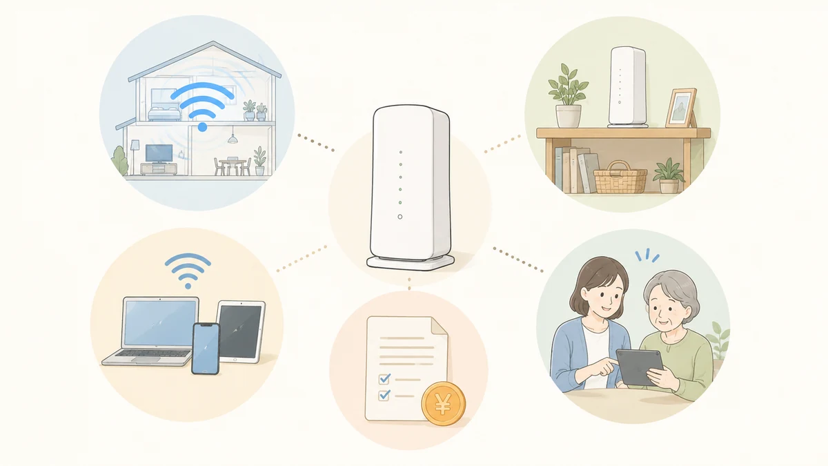 実家向けホームルーターを選ぶ5つの確認ポイント