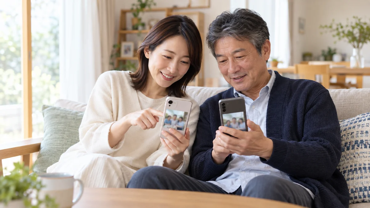 iPhoneとAndroidが混在する家族で写真を共有する方法｜機種が違っても迷わないやり方