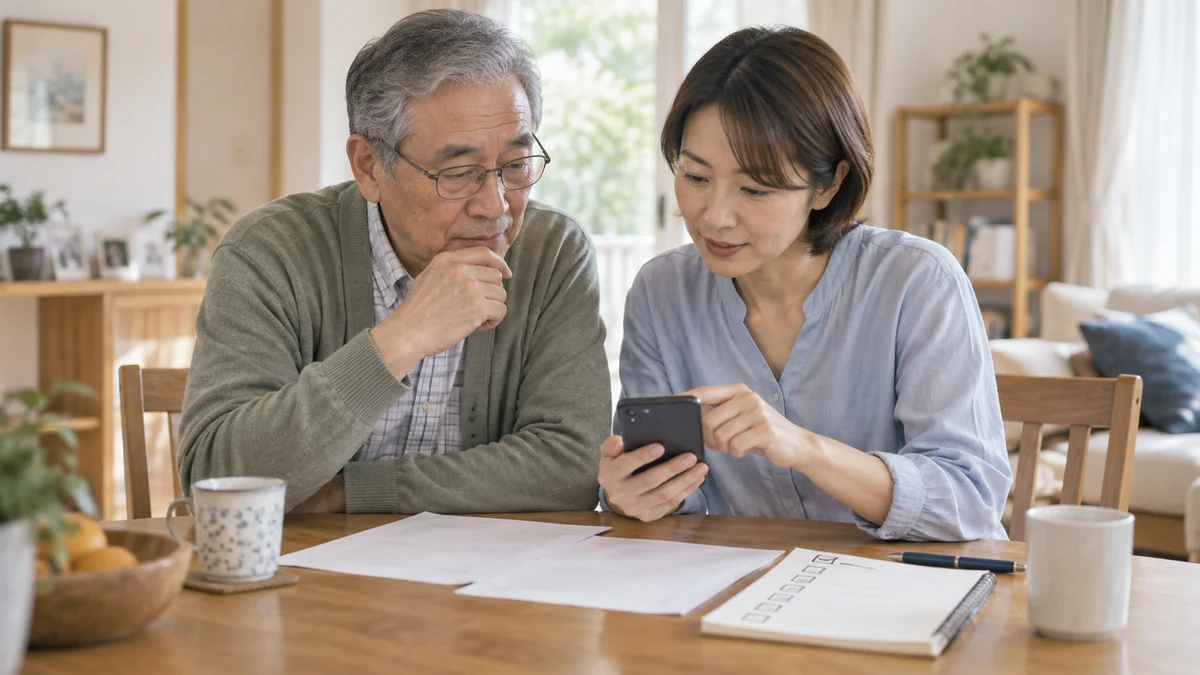 スマホ料金プラン変更前のチェック項目を確認する家族